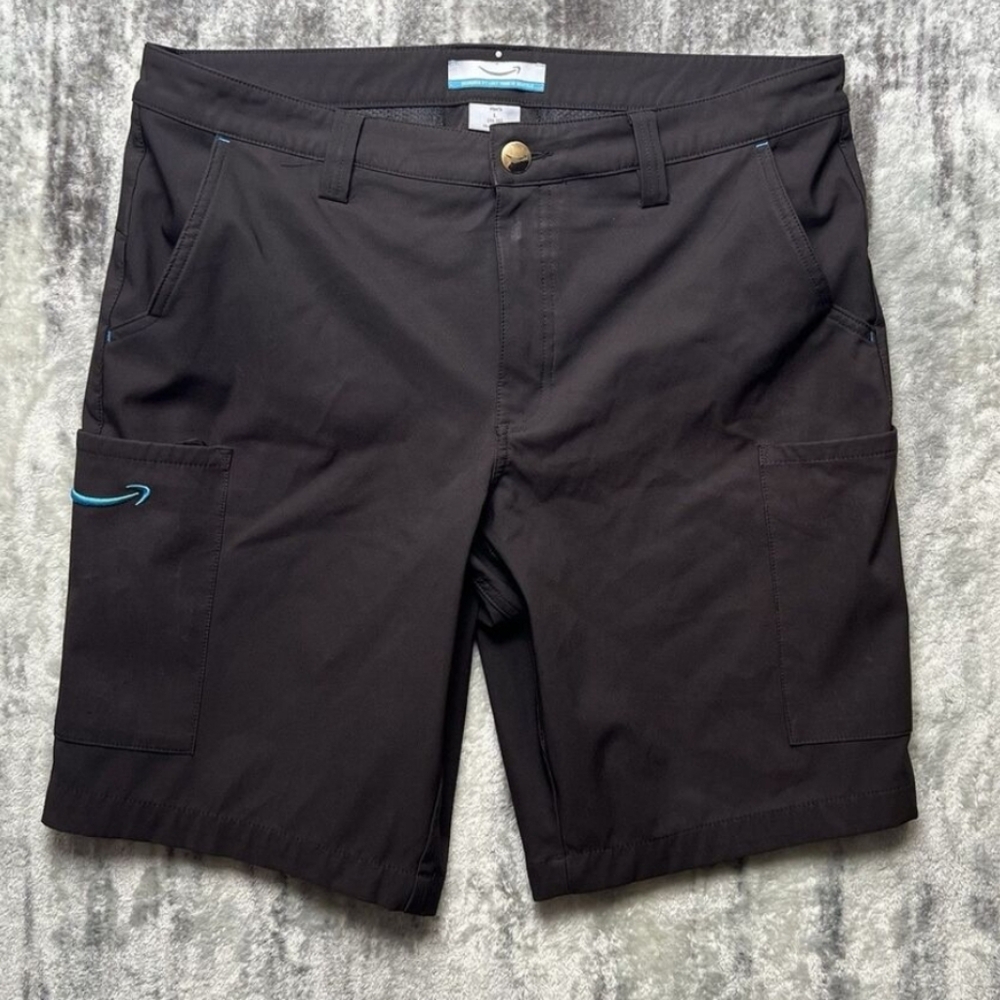 Amazon Driver Employee Uniform Black Cargo Shorts